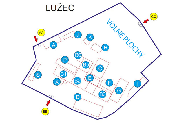 mapa areálu